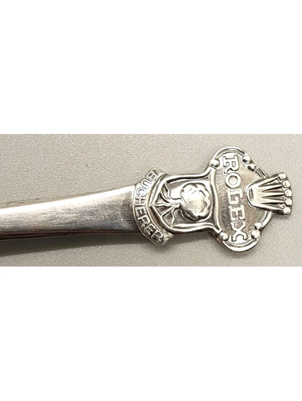 Vintage Rolex Bucherer of Switzerland Spoon (CB 69 M) w/ Lion, 4 1/4 inches